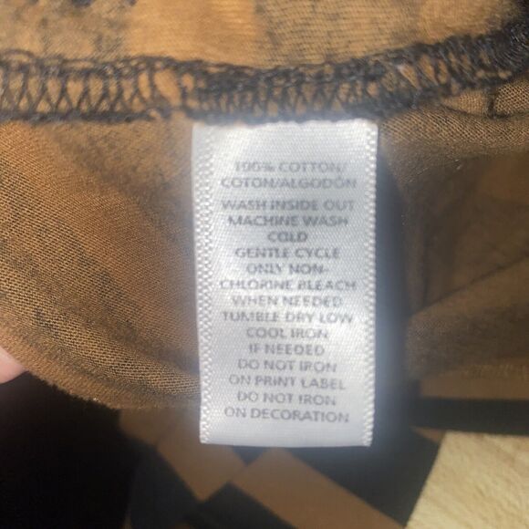 Ann Taylor Loft Sequin Striped Top Size Medium Long Sleeve Black Brown - Picture 8 of 8